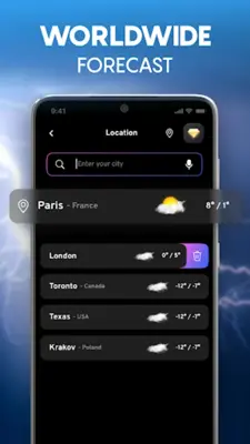 Weather Radar Forecast Widget android App screenshot 1